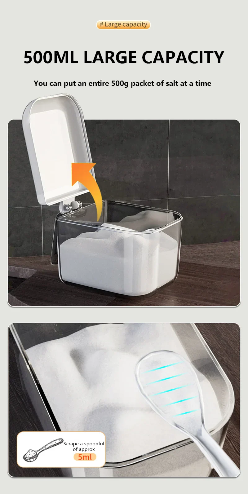 Wall Mounted Kitchen Seasoning Box – Condiment & Spice Storage Organiser